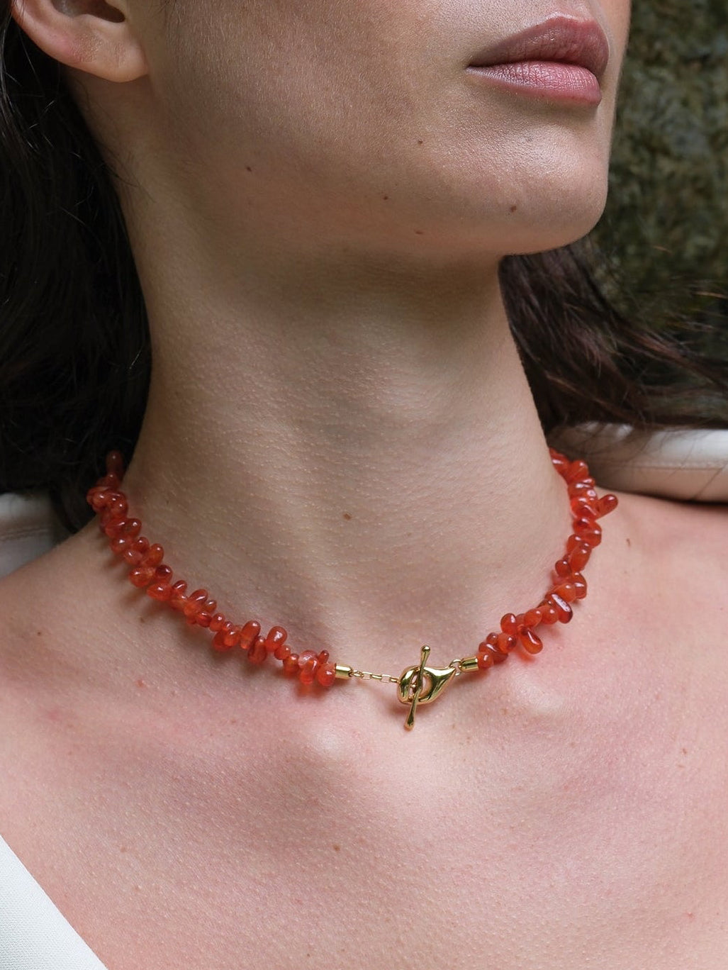 Collana pietre Corniola naturale