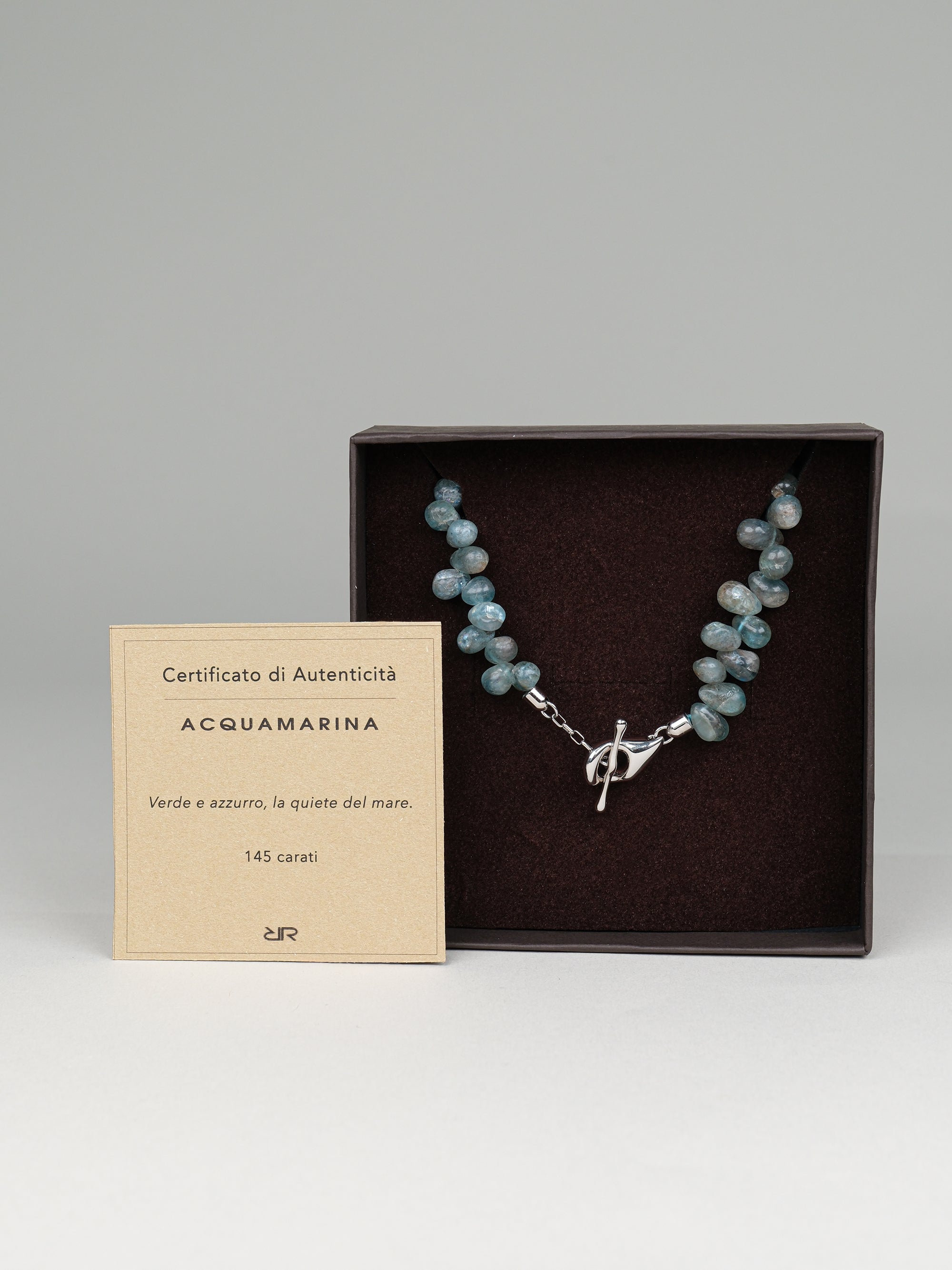 Collana pietre Acquamarina naturale