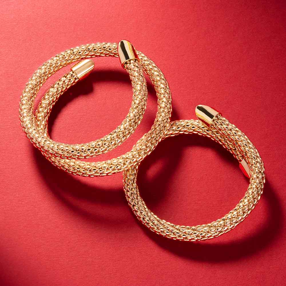 Bracciale rigido Athena tubolare squama doppio