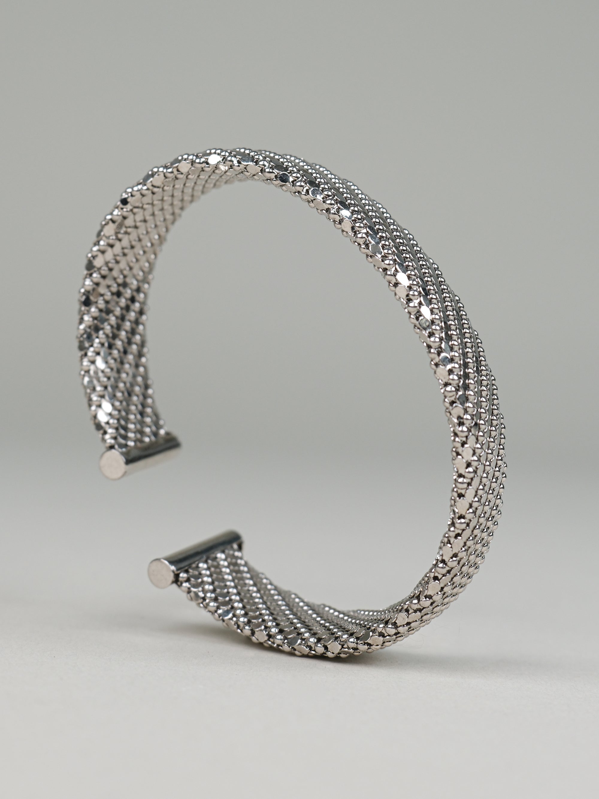 Bracciale rigido medio texture pelle di serpente