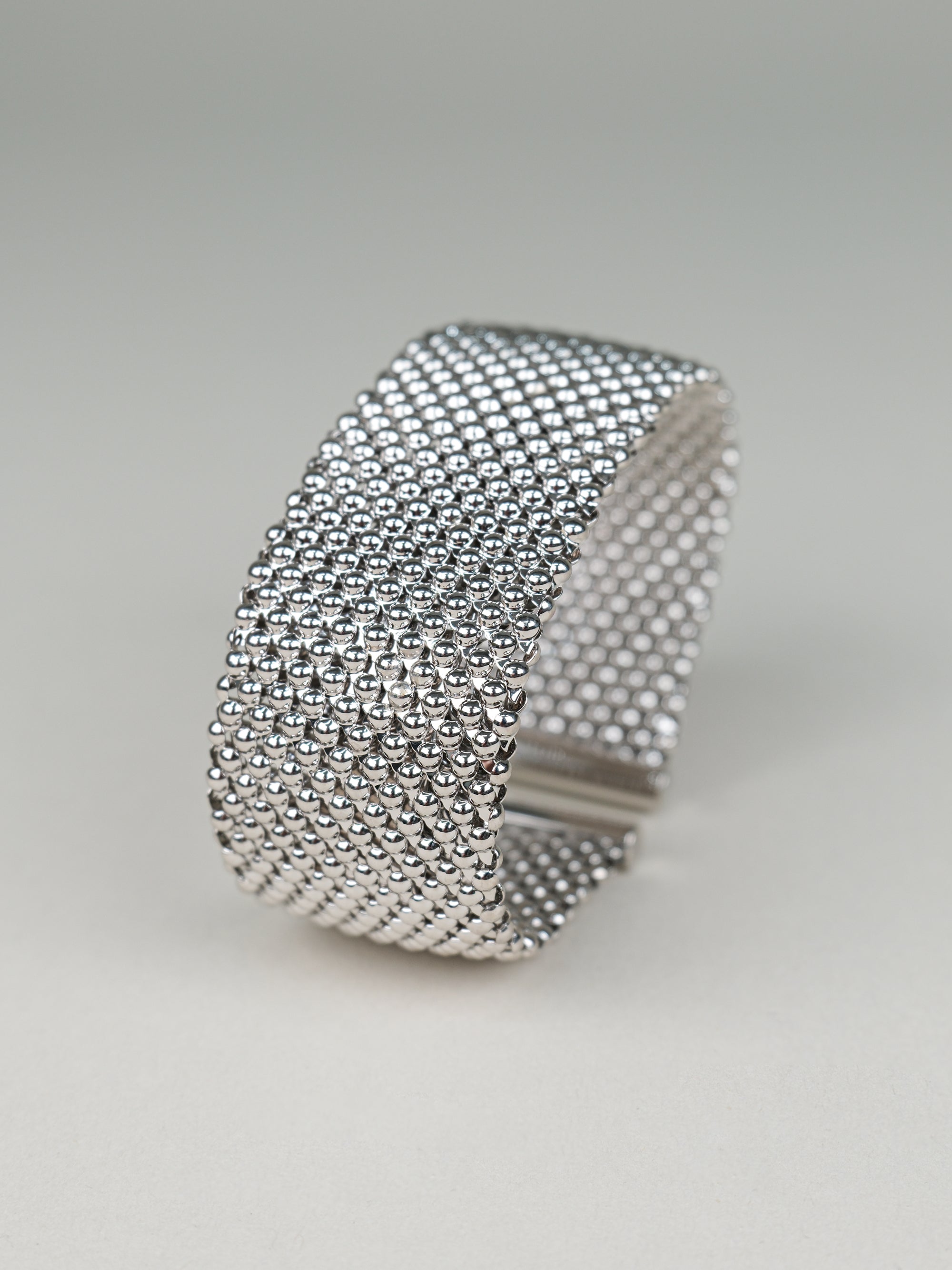 Bracciale rigido grande texture pallini