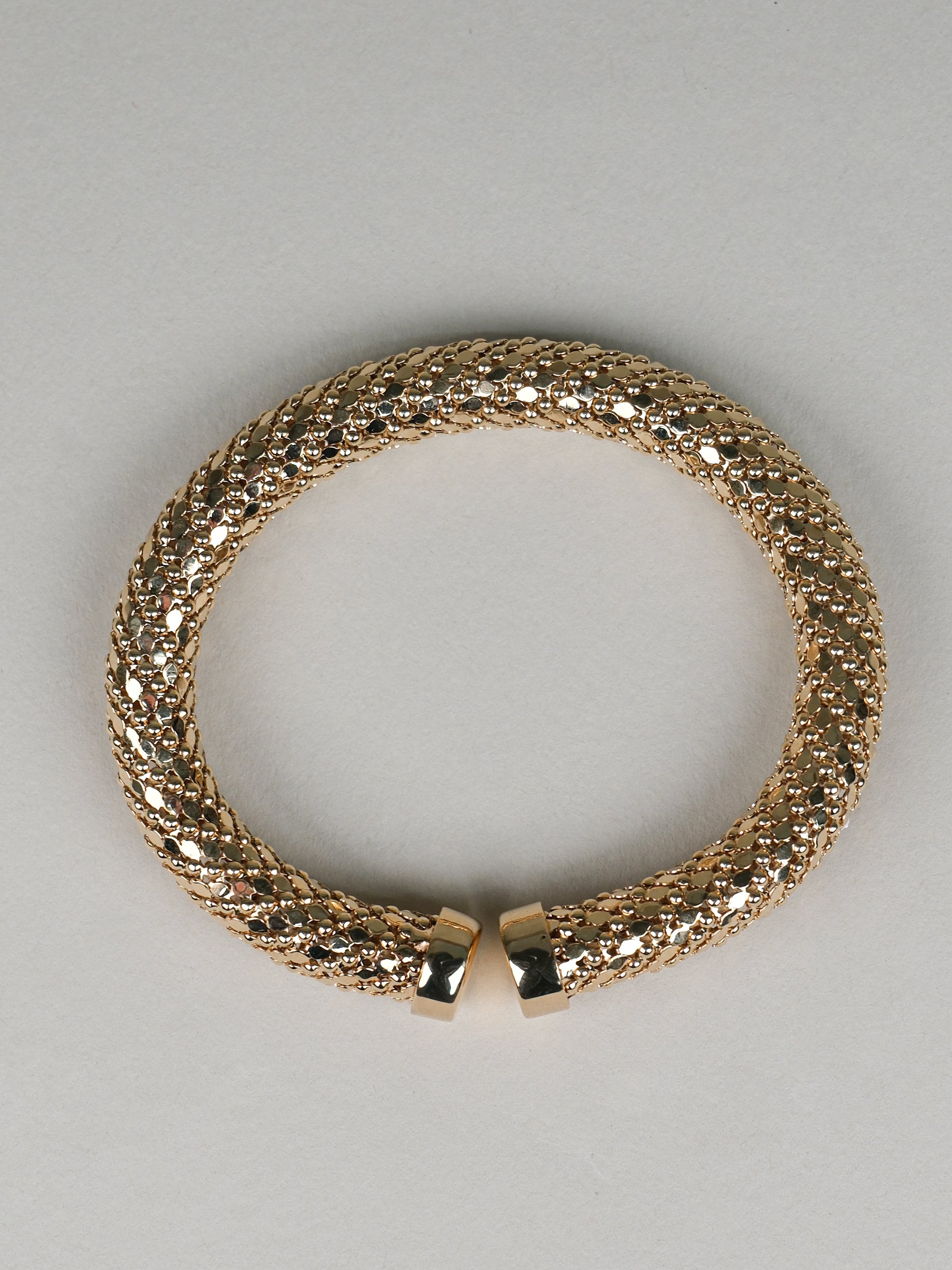 Bracciale rigido tubolare texture pelle di serpente