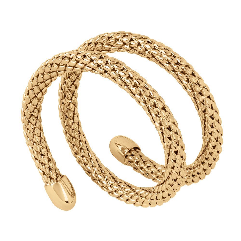 Bracciale rigido Athena tubolare squama doppio