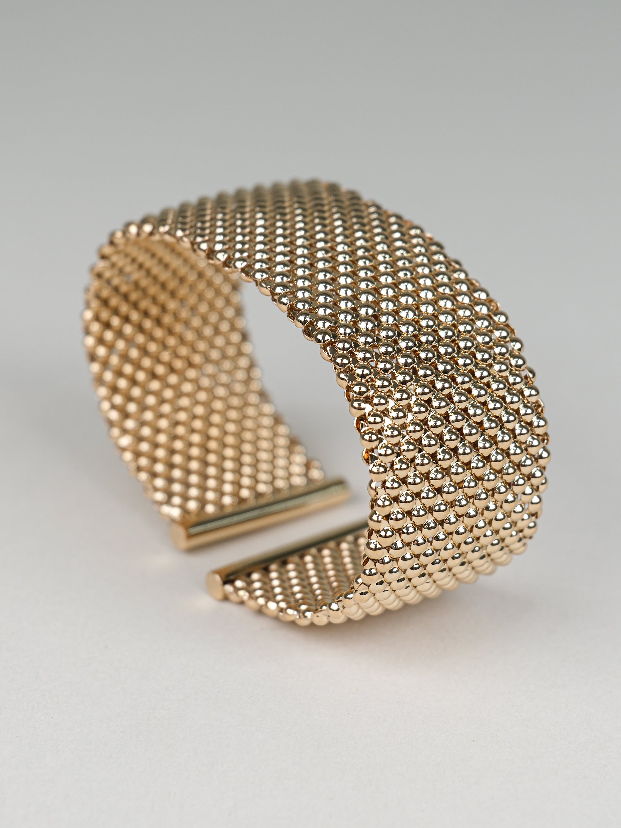 Bracciale rigido grande texture pallini