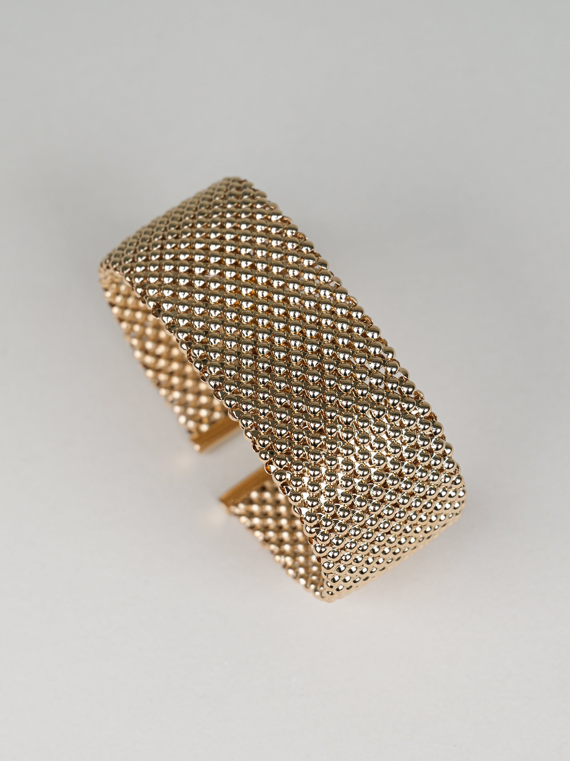 Bracciale rigido grande texture pallini