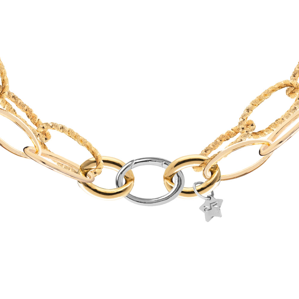 Collana doppia catena mix