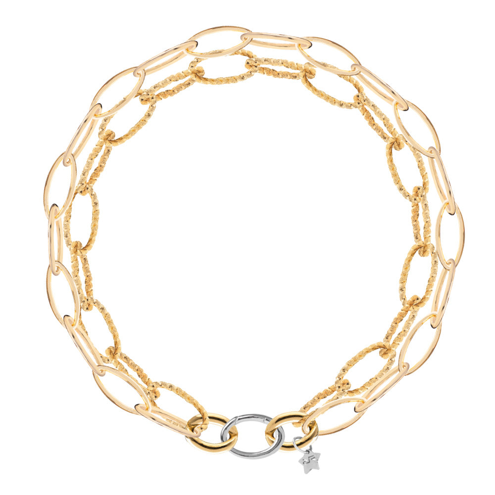 Collana doppia catena mix