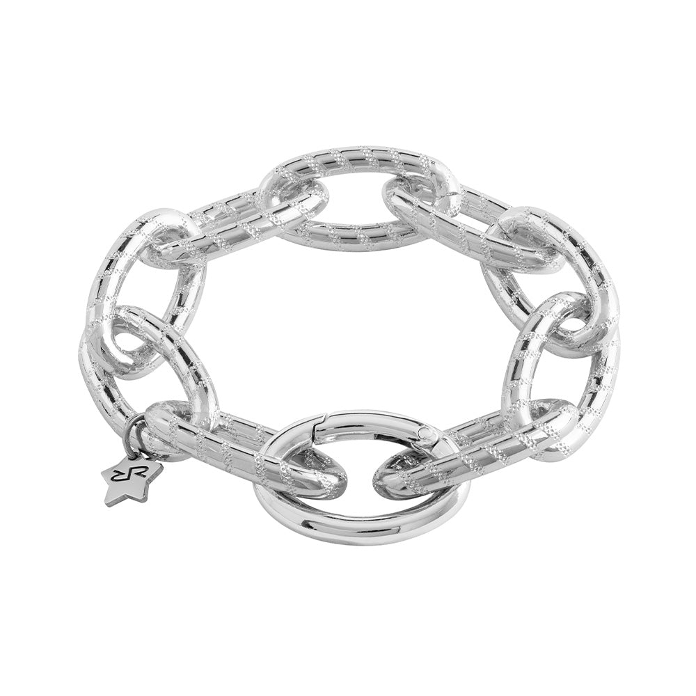 Bracciale Diva con maglie riga diamantata