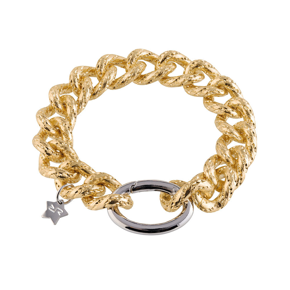 Bracciale Diva con maglie groumette texturizzate