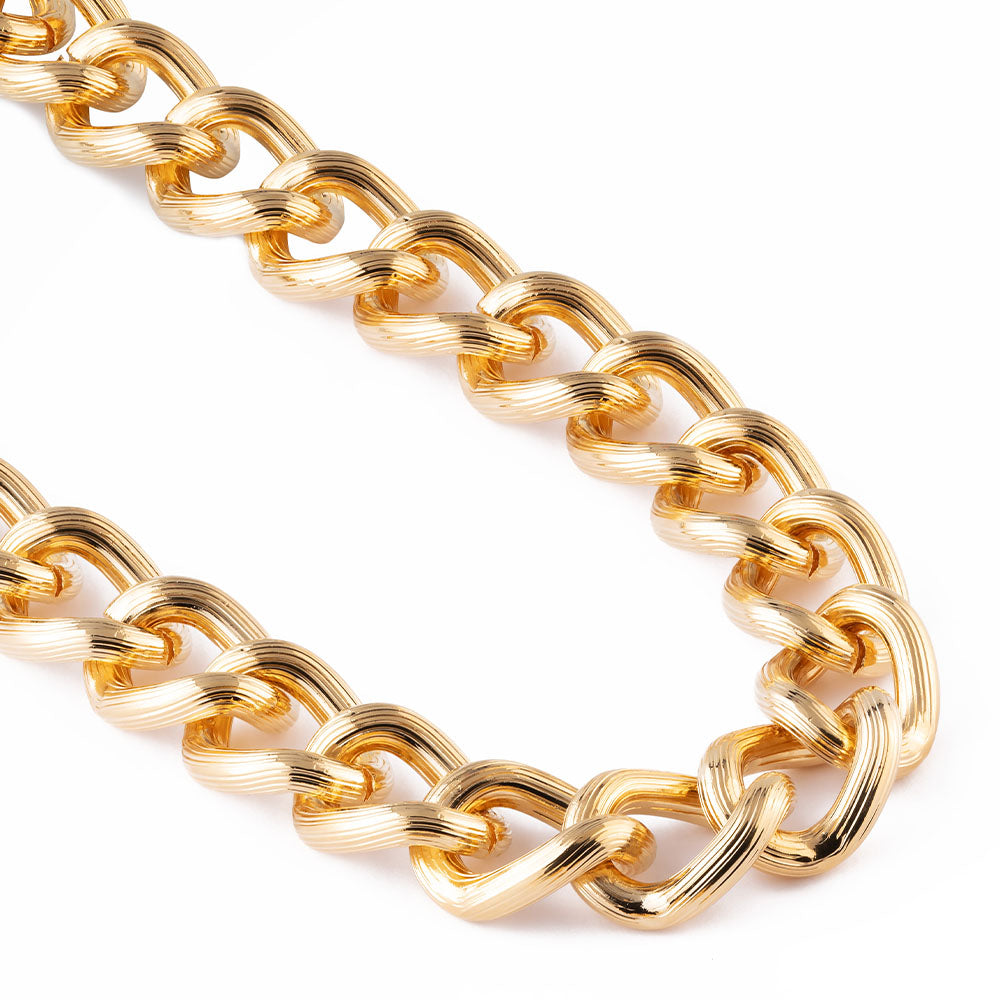 Collana Diva con maglia rigata