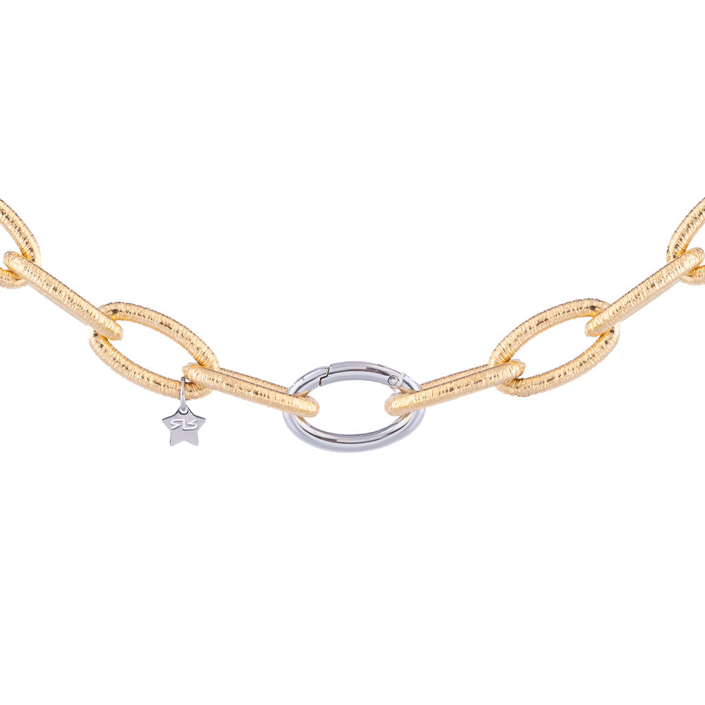 Collana con maglia etnica