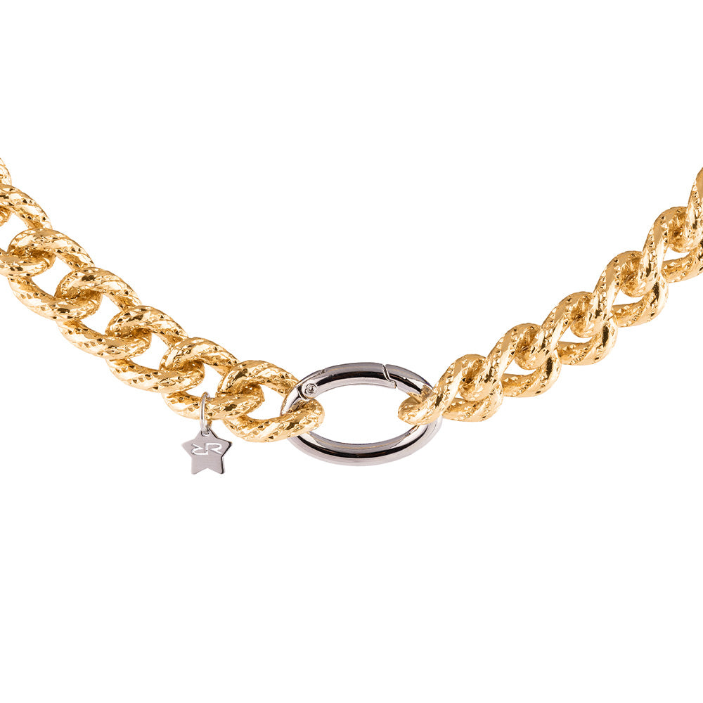 Collana Diva con maglie groumette texturizzate