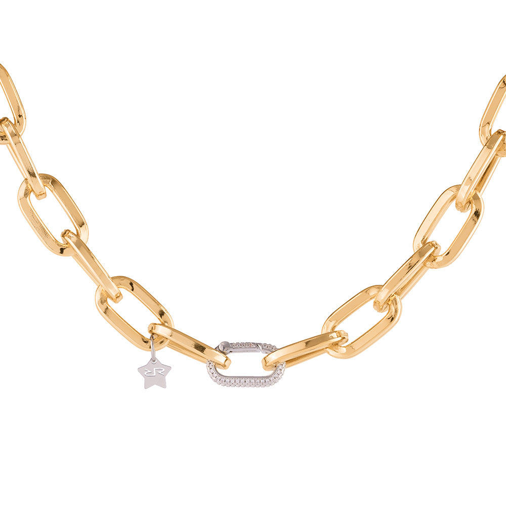 Collana Diva con maglia liscia grande