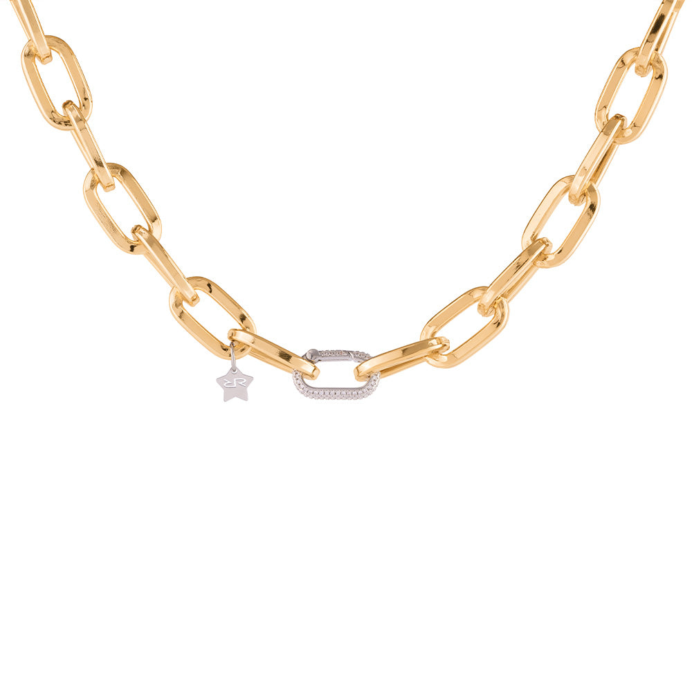 Collana Diva con maglia liscia grande