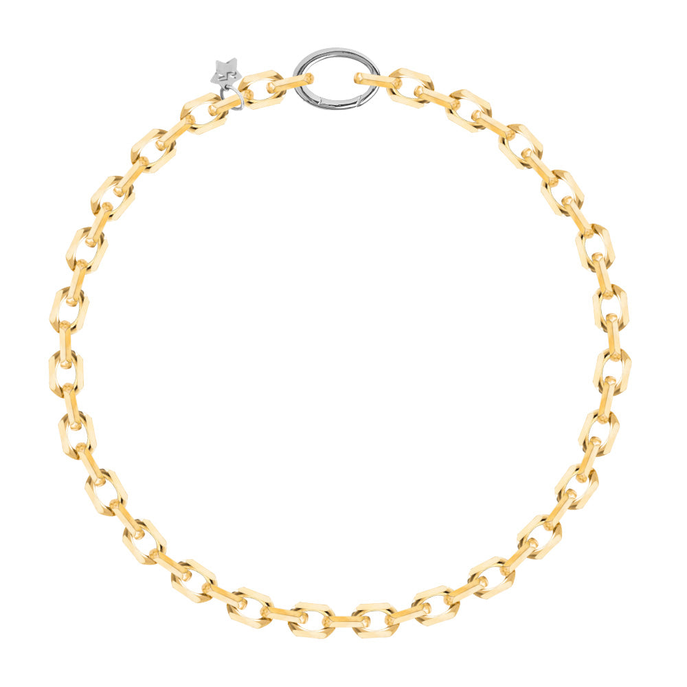 Collana maglia squadrata