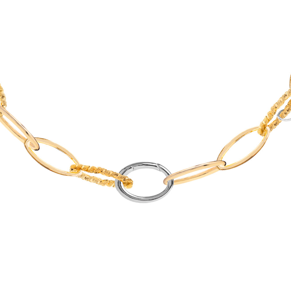 Collana maglia ovale mix