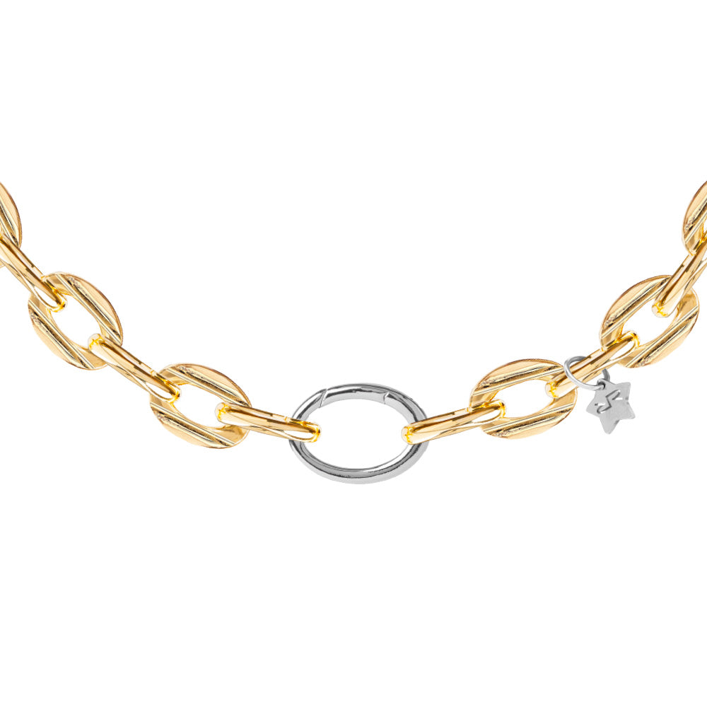 Collana maglia diamantata