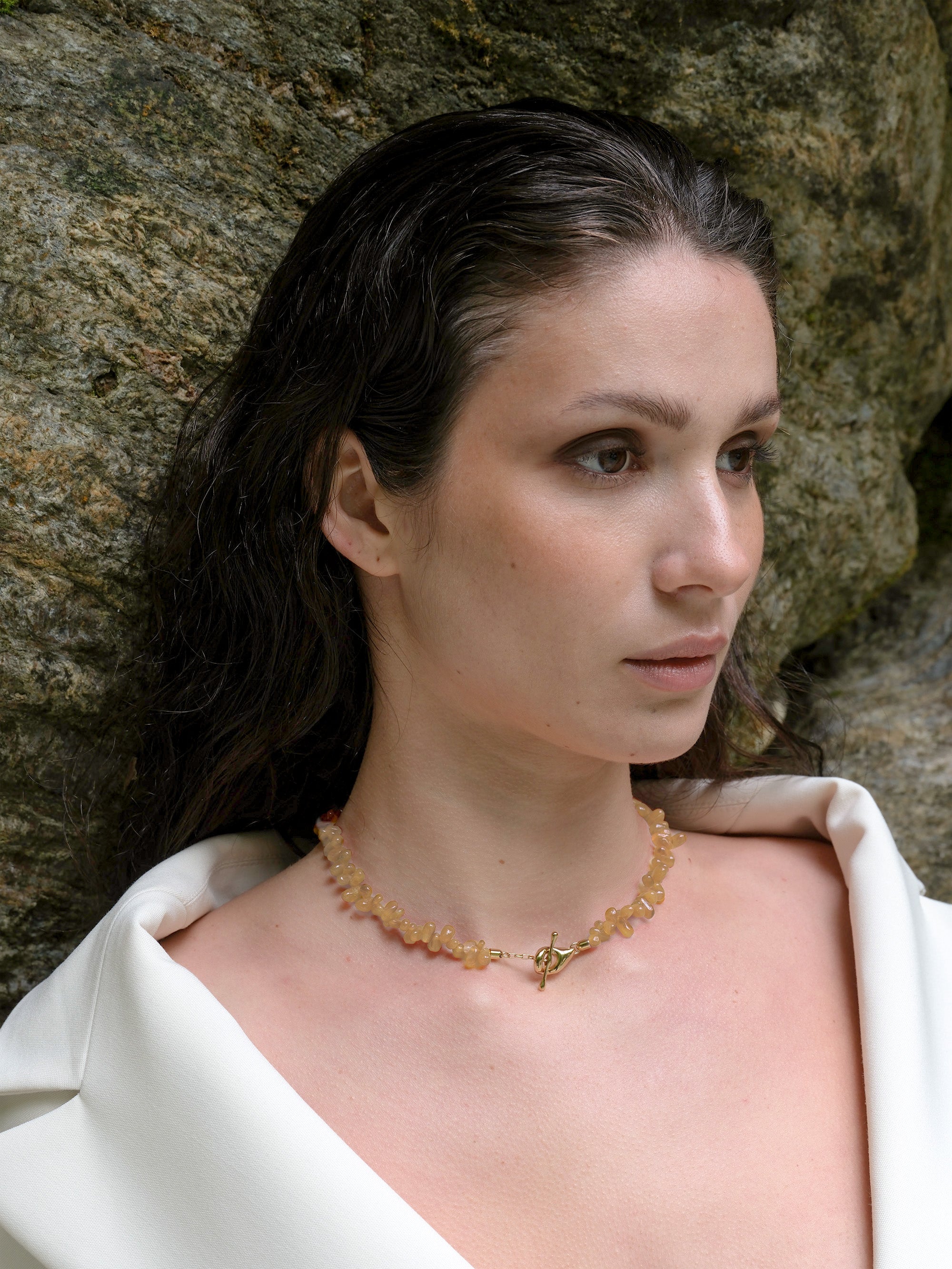 Collana pietre Citrino naturale