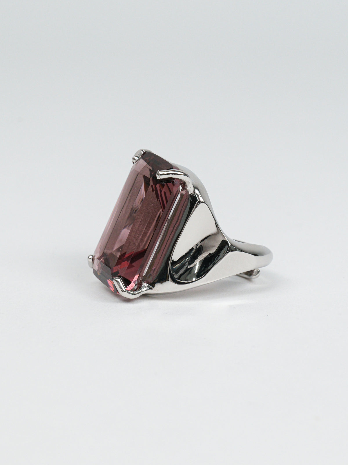 Anello slamato pietra grande