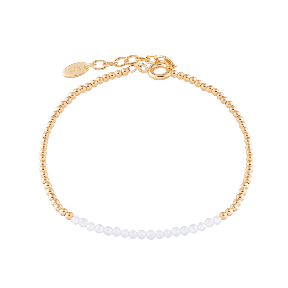 Bracciale My World con pietre bianche