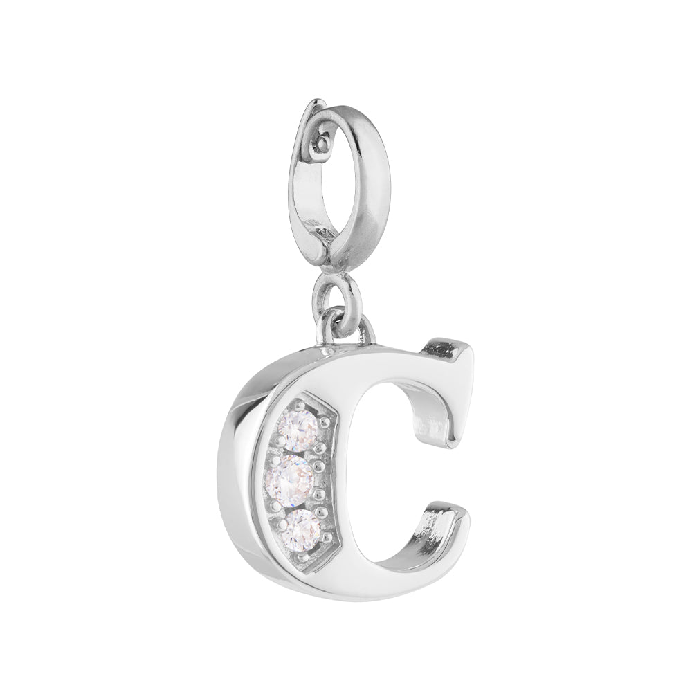 Charm iniziale trilogy bianco