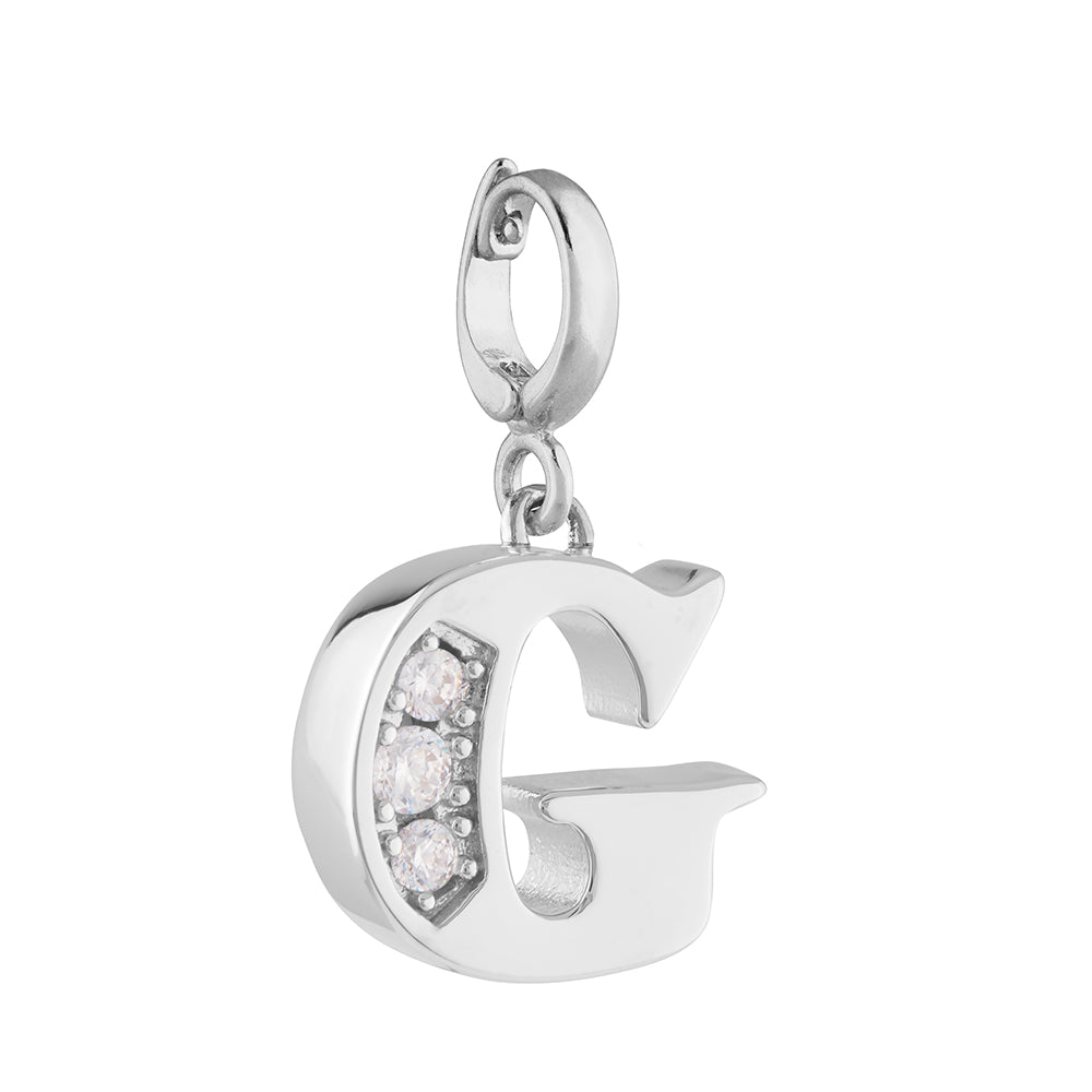 Charm iniziale trilogy bianco