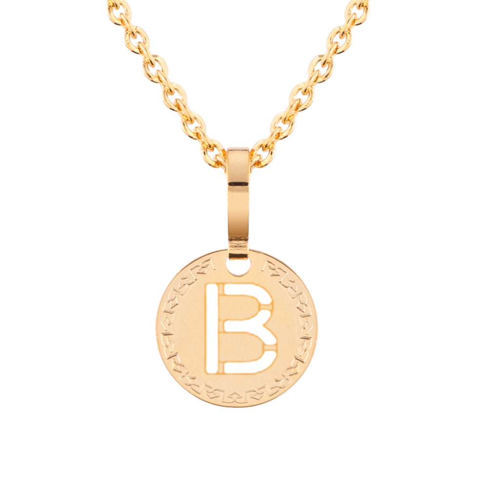 Collana con iniziale gialla piccola