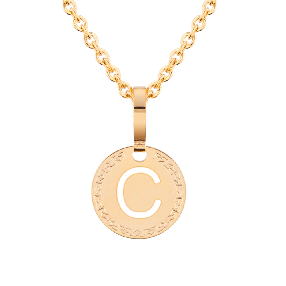 Collana con iniziale gialla piccola