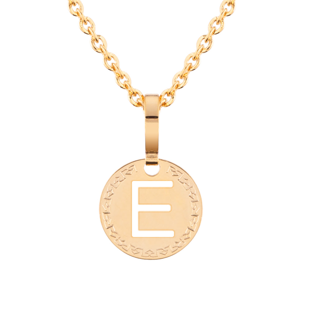 Collana con iniziale gialla piccola
