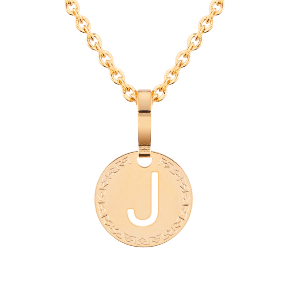 Collana con iniziale gialla piccola