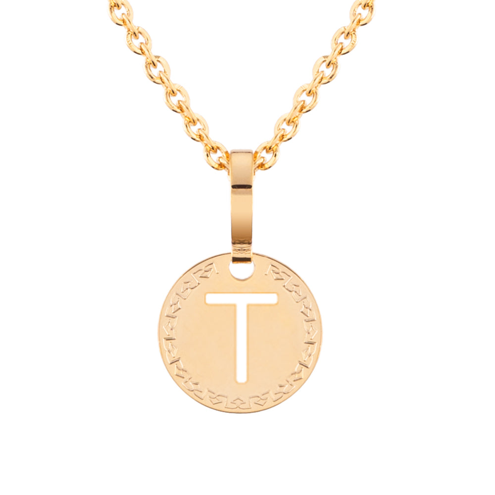 Collana con iniziale gialla piccola