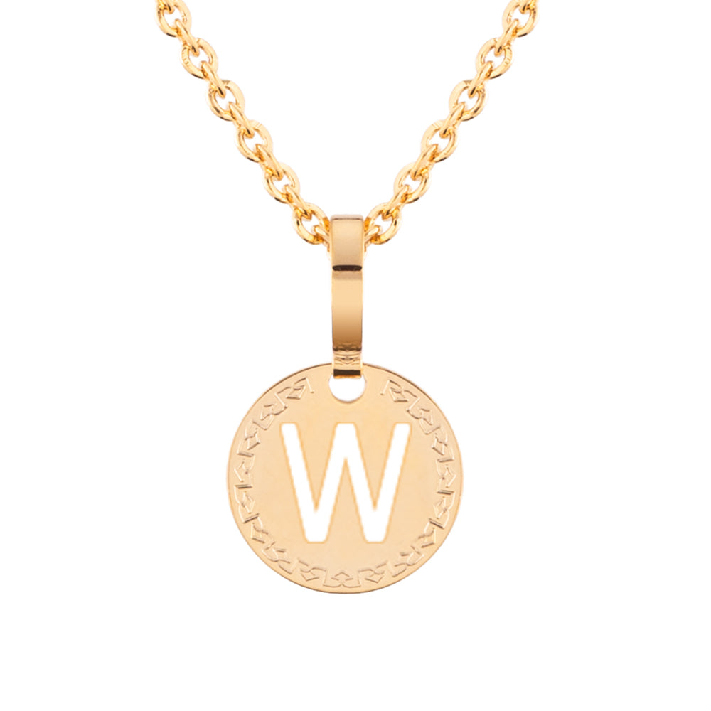 Collana con iniziale gialla piccola