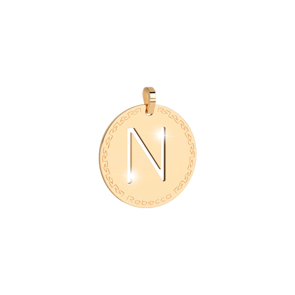 Collana lunga con iniziale media