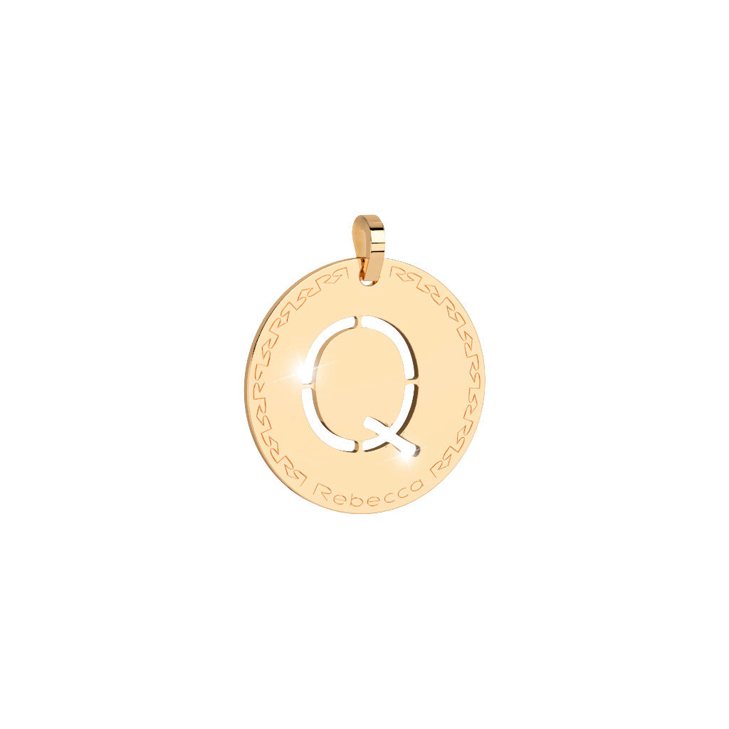 Collana lunga con iniziale media