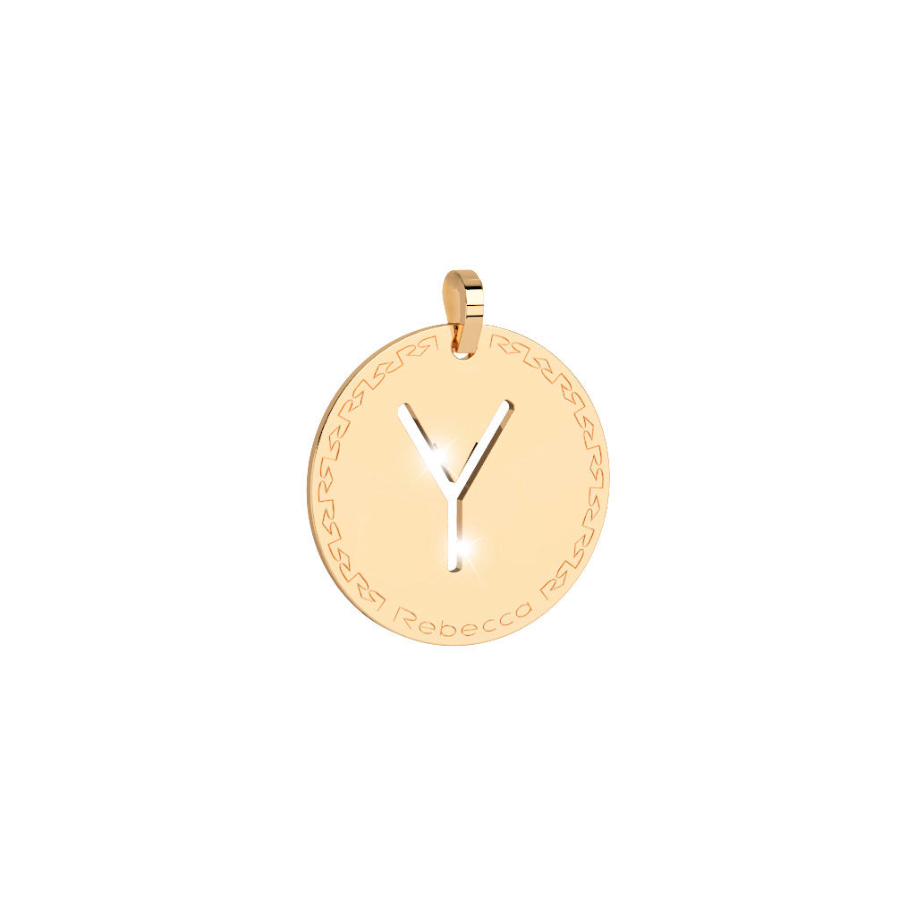 Collana lunga con iniziale media