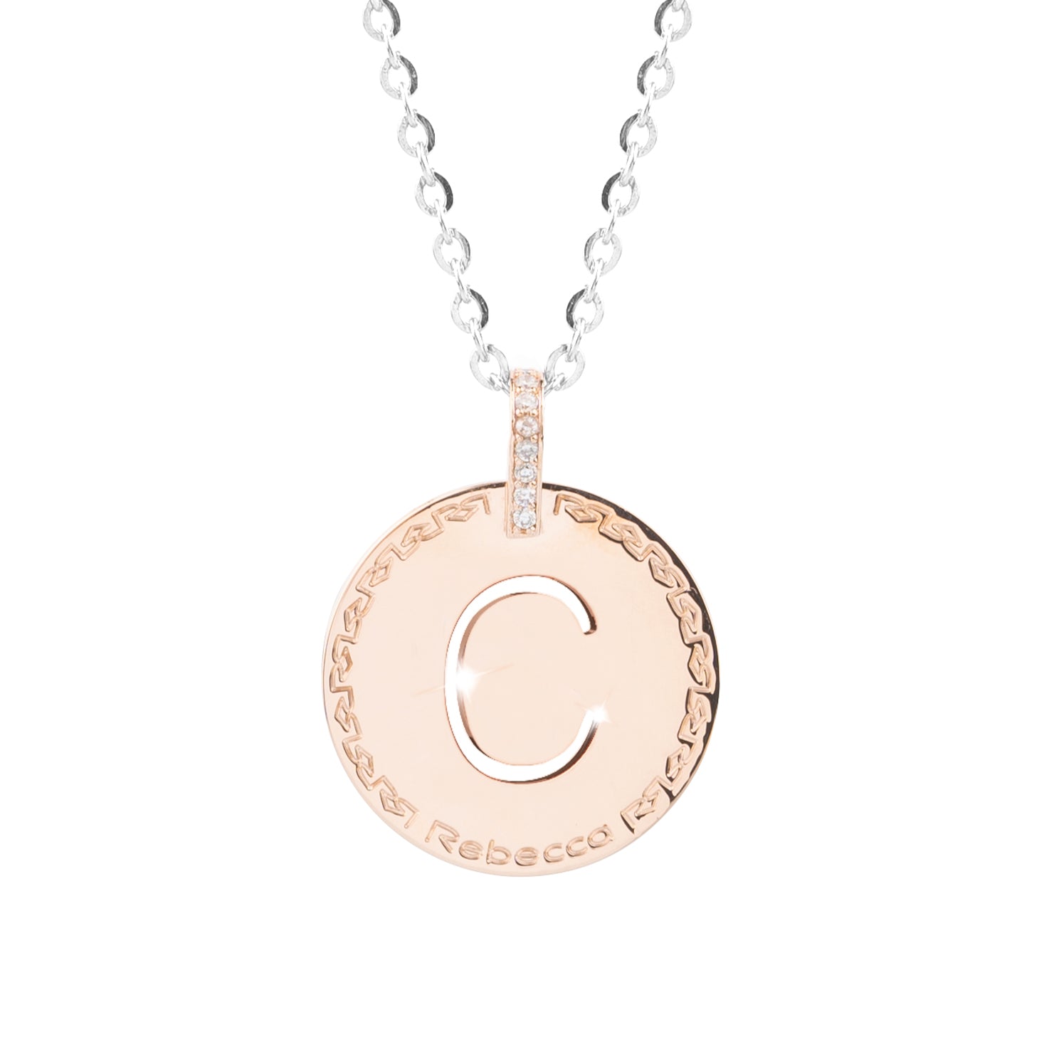 Collana My World con lettera pendente e zirconi