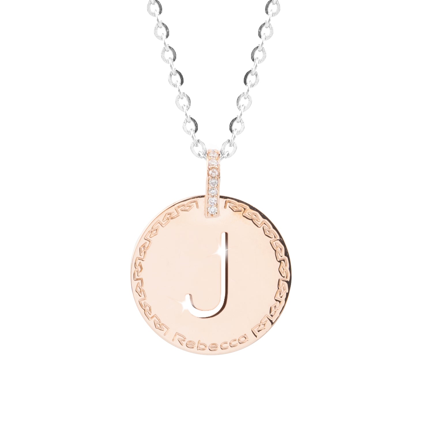 Collana My World con lettera pendente e zirconi