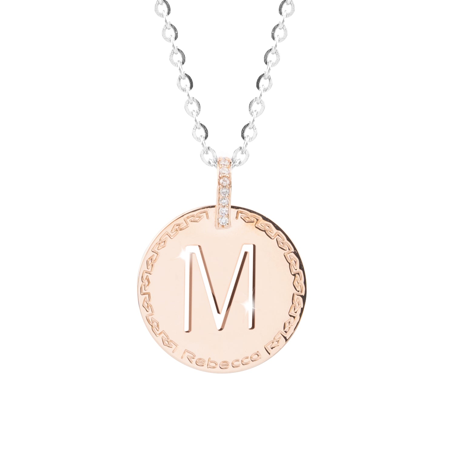 Collana My World con lettera pendente e zirconi