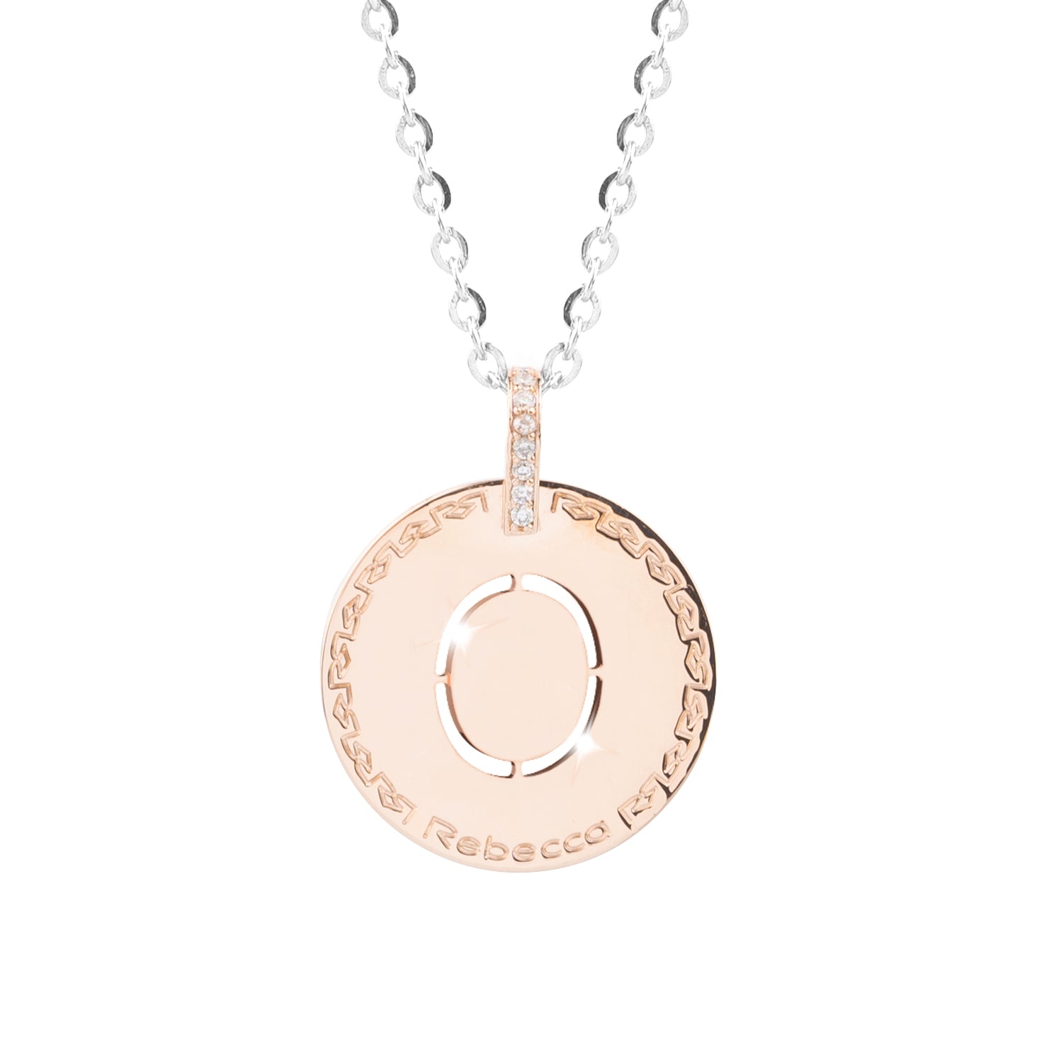 Collana My World con lettera pendente e zirconi
