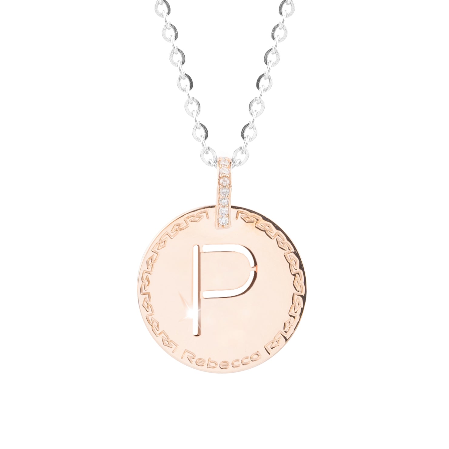 Collana My World con lettera pendente e zirconi