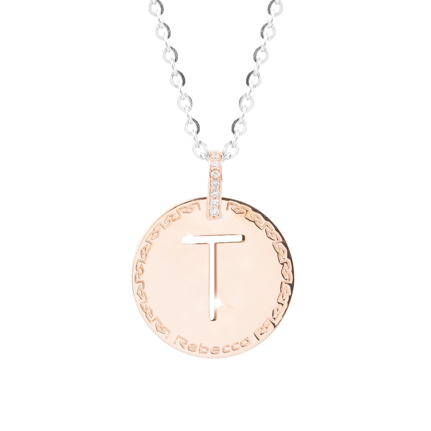 Collana My World con lettera pendente e zirconi