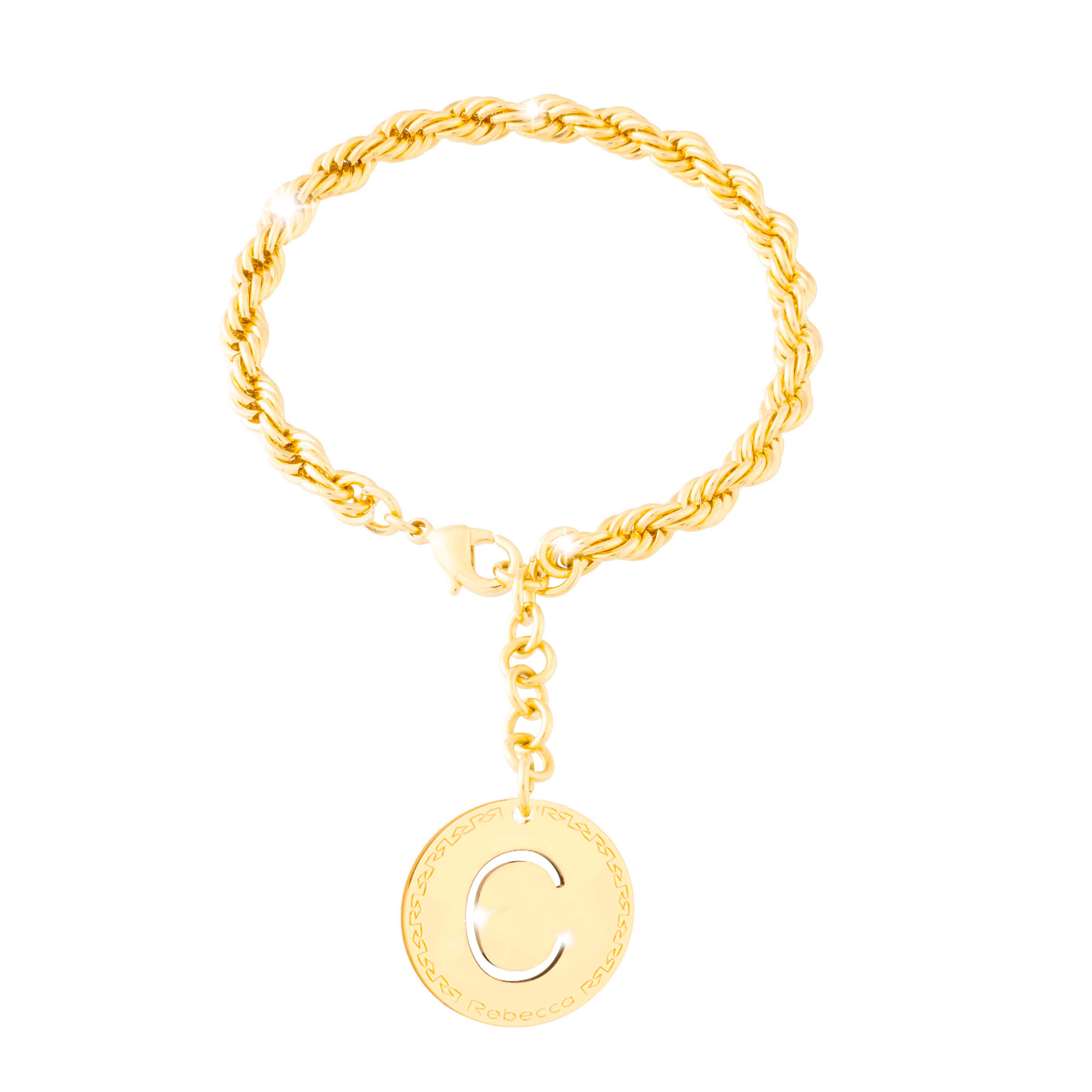 Bracciale My World con lettera pendente