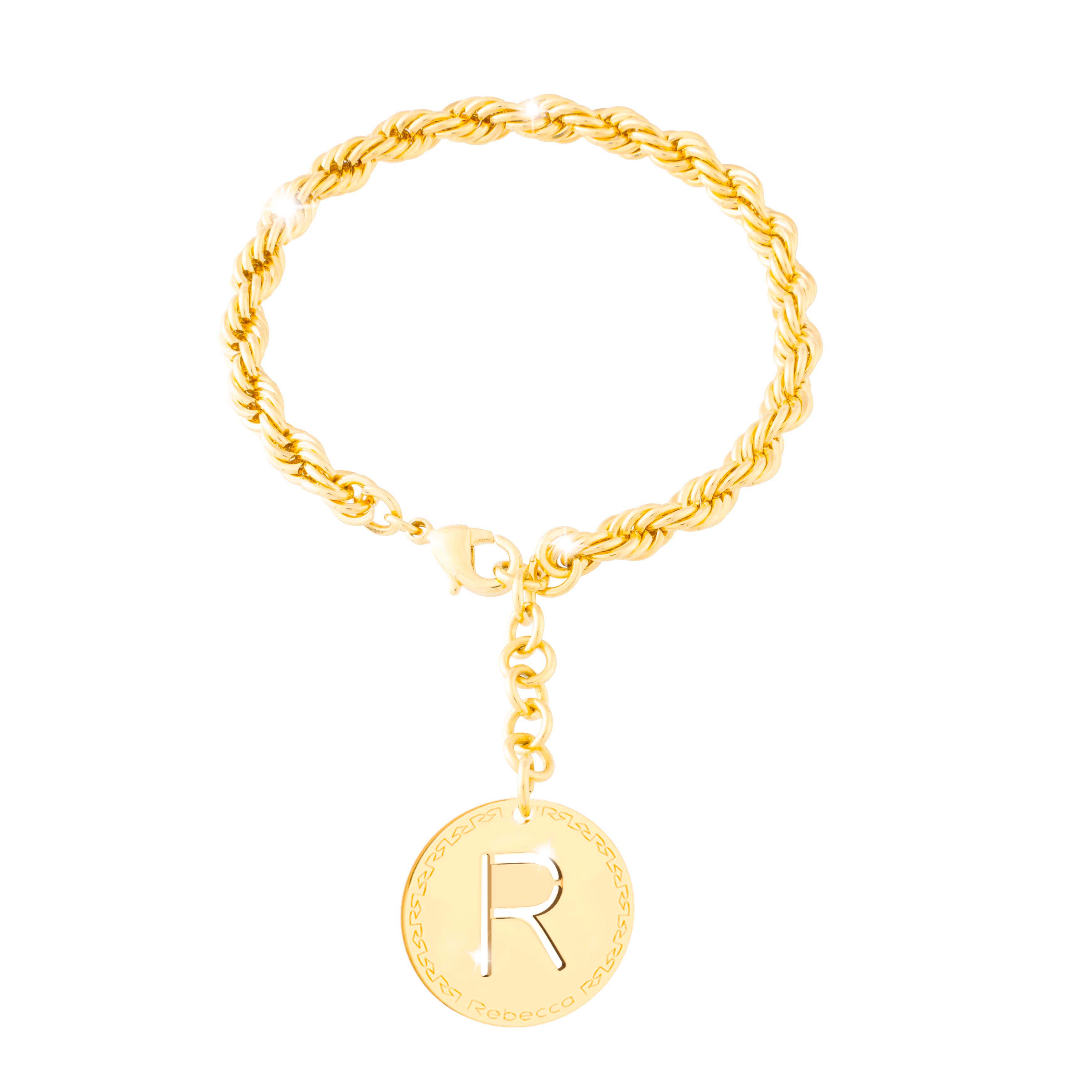 Bracciale My World con lettera pendente