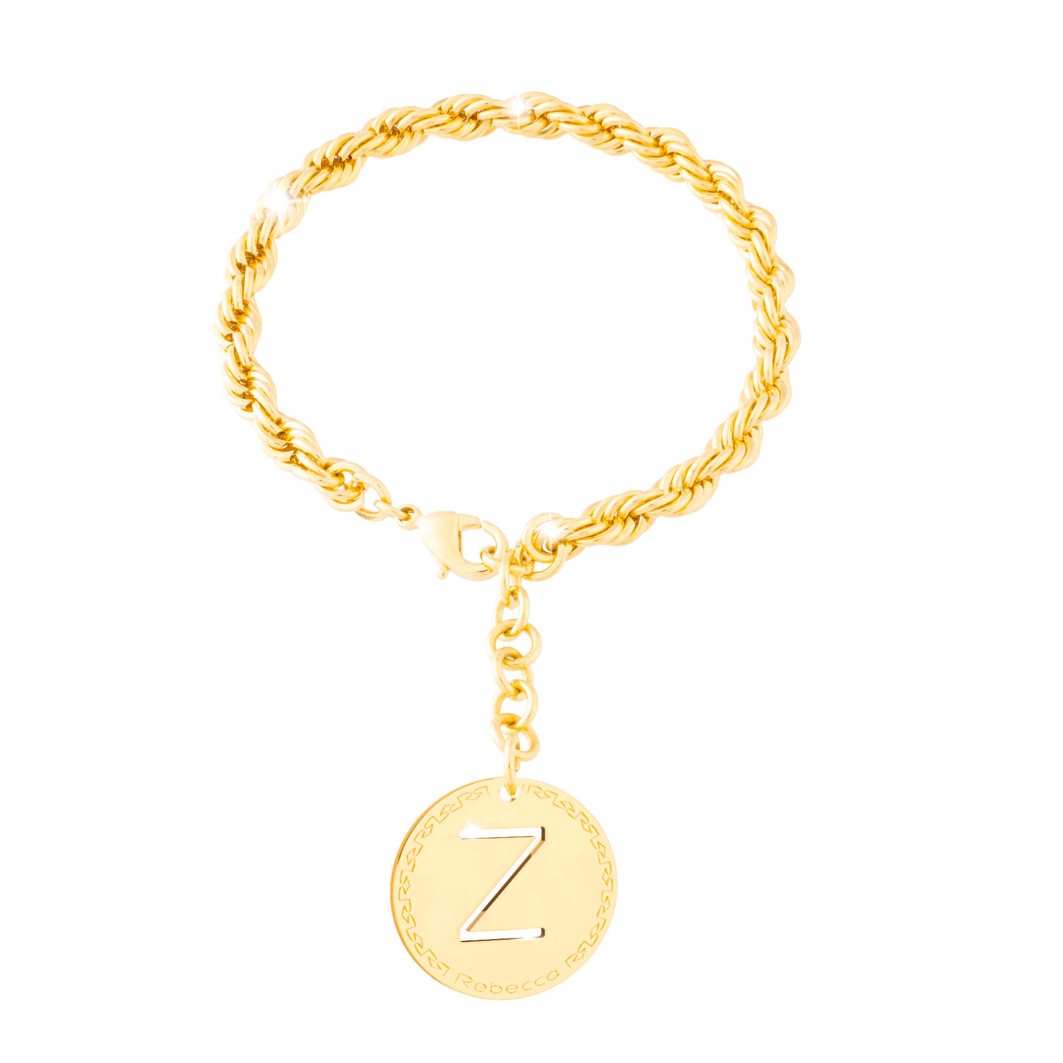 Bracciale My World con lettera pendente