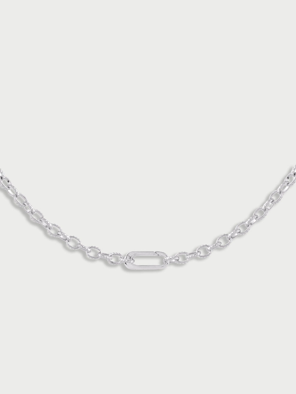 Collana con maglia lavorata