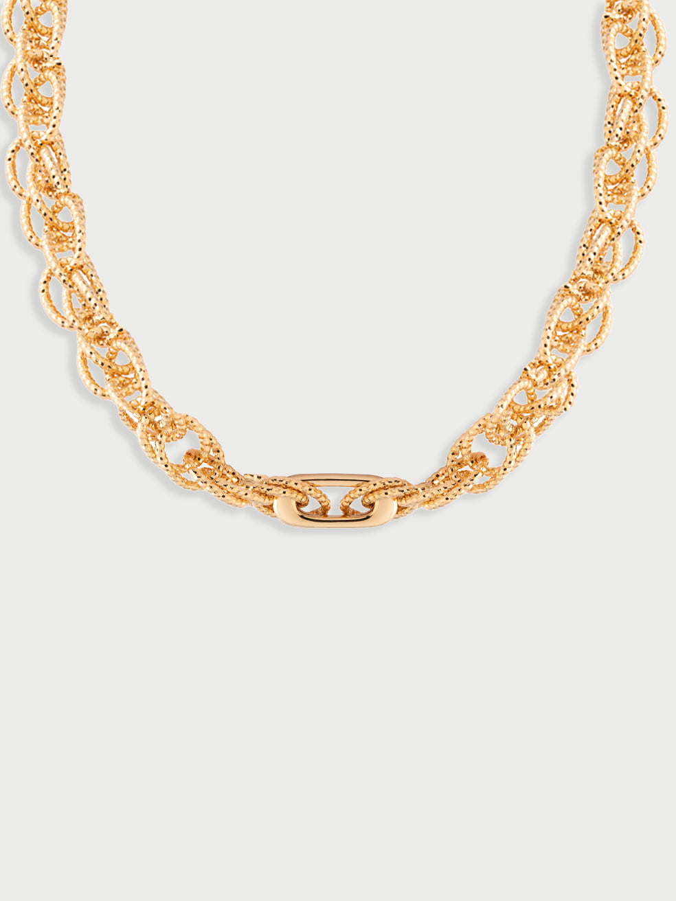 Collana maglia diamantata