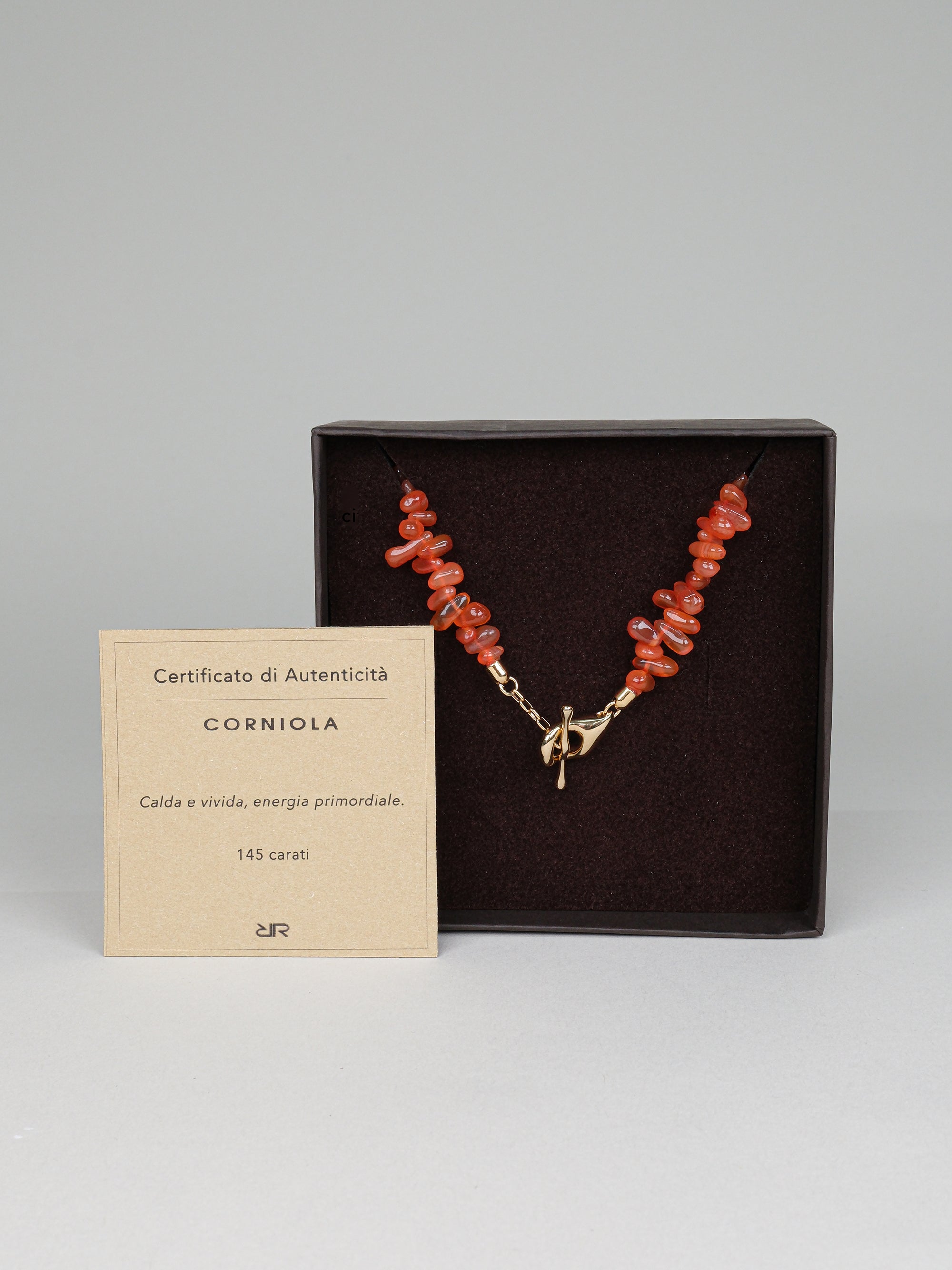 Collana pietre Corniola naturale