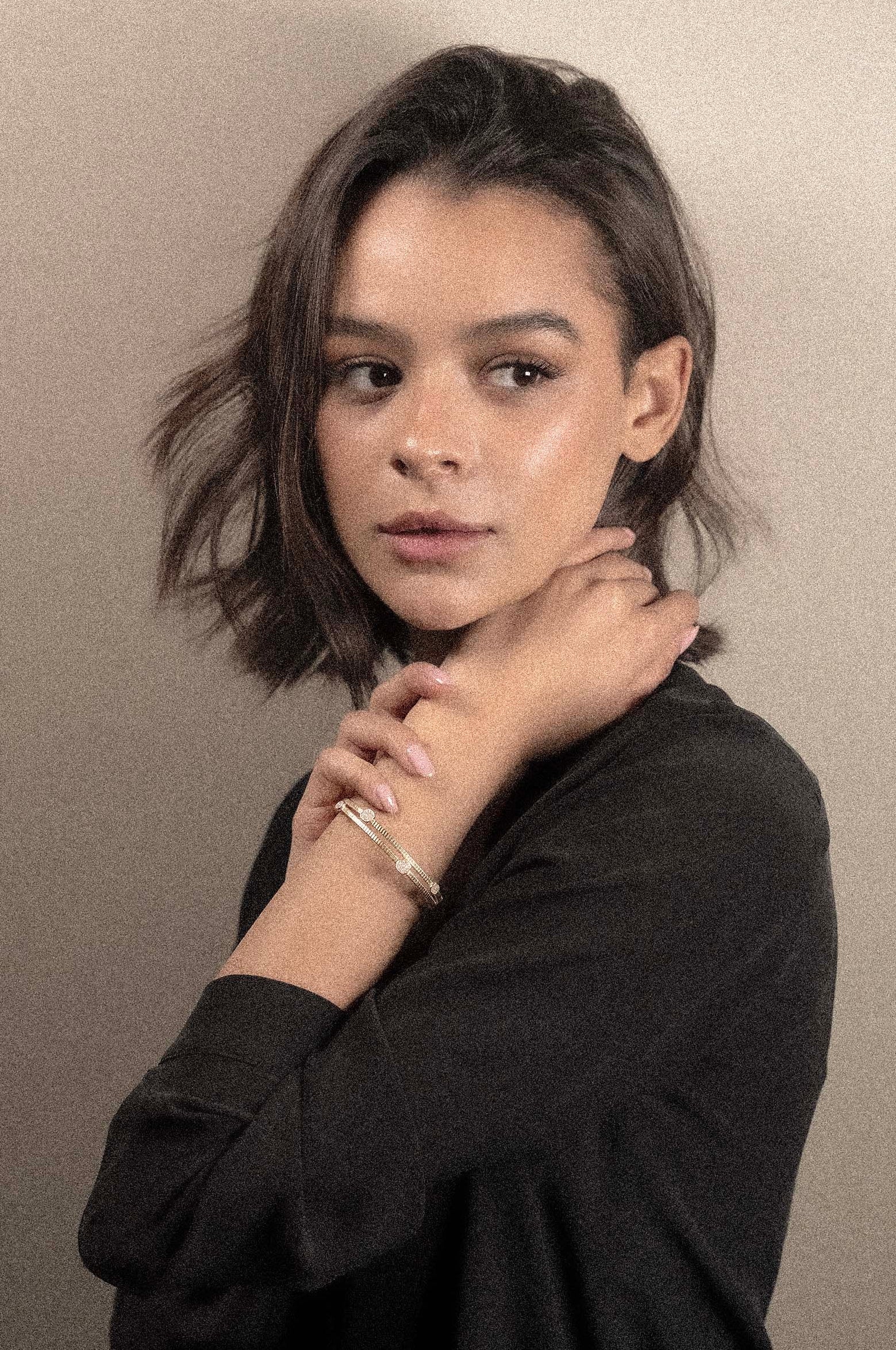 Bracciale a due fasce e polvere di diamanti