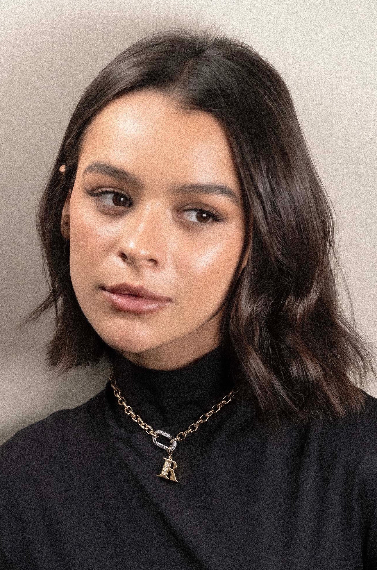 Collana con maglia lavorata