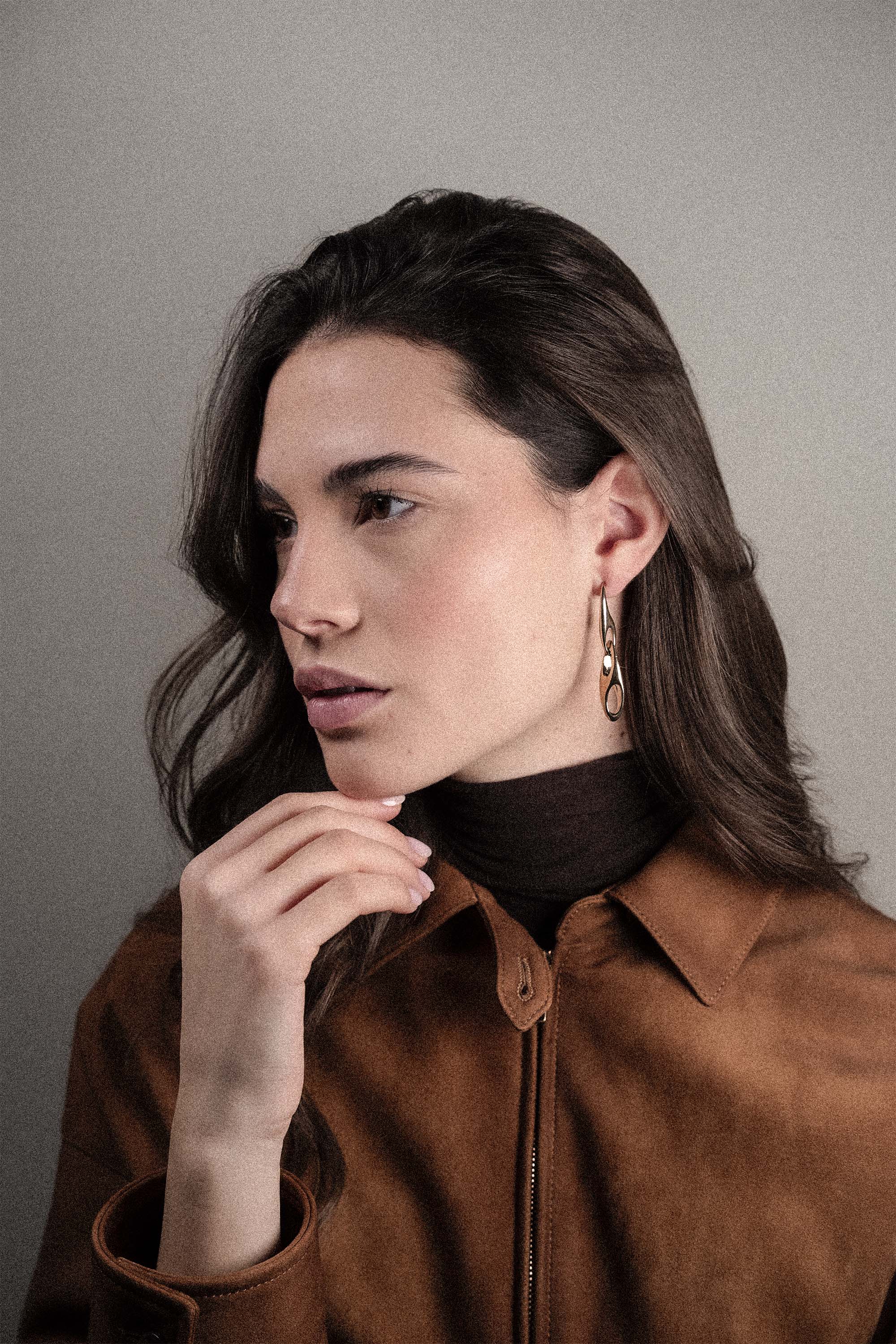 Orecchini pendente maglia Dune